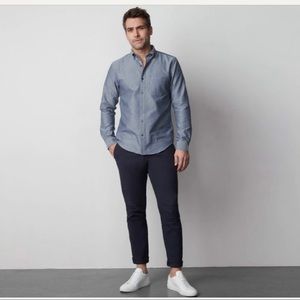 NEW MACK WELDON | Maverick technical chinos *slight flaw* 34 x 32 true Navy